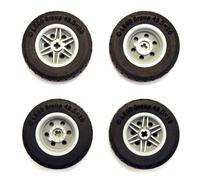 LEGO Technic Tyres and Wheel Rims 49.5 x 20 for Model Cars (4 Pieces)