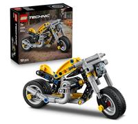 LEGO Technic Yellow Motorbike Toy - Vehicle Model Building Kit w/ 3-Piston Engine - STEM Birthday Gift for 7+ Year Old Boys & Engineering Fans - 42225