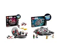 LEGO Throne Room Duel & A-Wing All-In-One Set 75427 and Millennium Falcon Compatible Set 75426 - Interactive Toys - Gifts for 9+ Year Old Boys & Girls