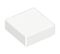 LEGO Tile 1 x 1 Part number 3070 (White, 10, count)