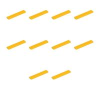 LEGO Tile 1 x 6, Part Number 6636 (Bright Light Orange, 10, Bricks)