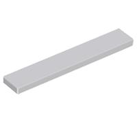 LEGO Tile 1 x 6, Part Number 6636 (Light Bluish Gray, 5, Bricks)