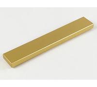 LEGO Tile 1 x 6, Part Number 6636 (Metallic Gold, 10, Bricks)
