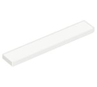 LEGO Tile 1 x 6, Part Number 6636 (White, 10, Bricks)