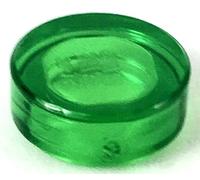 LEGO Tile 1x1, Part 98138 (Trans-Green, 10, Bricks)