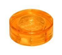 LEGO Tile 1x1, Part 98138 (Trans-Orange, 50, Bricks)