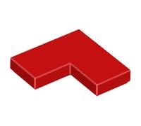 LEGO Tile 2 x 2 Corner, Part 14719, Choose Your Colour (Red, 10, count)
