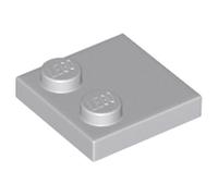 LEGO Tile 2 x 2, Modified with Studs on Edge, Part 33909, Part 33909, Choose Your Colour (Light Bluish Gray, 10, count)