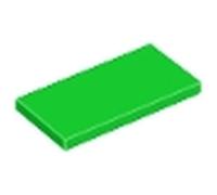 LEGO Tile 2 x 4, Part 87079 (Bright Green, 10, count)