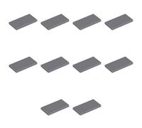 LEGO Tile 2 x 4, Part 87079 (Dark Bluish Gray, 10, count)