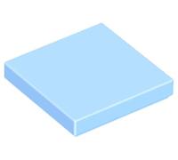 LEGO Tile 2x2, Part Number 3068 (Bright Light Blue, 10, Bricks)