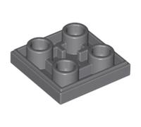 LEGO Tile, Modified 2 x 2 Inverted, Part 11203, Choose Your Colour, Part 11203, Choose Your Colour (Dark Bluish Gray, 50, count)