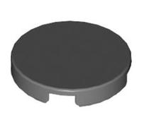 LEGO Tile, Round 2 x 2 with Bottom Stud Holder, Part 14769 (Dark Bluish Gray, 10, count)