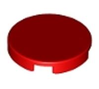 LEGO Tile, Round 2 x 2 with Bottom Stud Holder, Part 14769 (Red, 10, count)