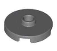 LEGO Tile Round 2 x 2 with Open Stud, Part 18674 (Dark Bluish Gray, 10, Bricks)