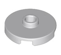 LEGO Tile Round 2 x 2 with Open Stud, Part 18674 (Light Bluish Gray, 10, count)