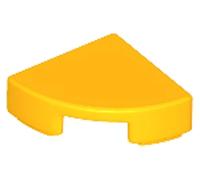 LEGO Tile, Round Quarter Circle 1 x 1, Part 25269 (Bright Light Orange, 10, Bricks)