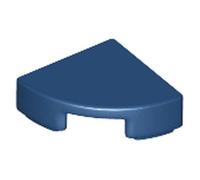 LEGO Tile, Round Quarter Circle 1 x 1, Part 25269 (Dark Blue, 10, count)