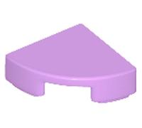 LEGO Tile, Round Quarter Circle 1 x 1, Part 25269 (Lavender, 100, Bricks)