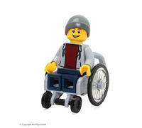 LEGO Town City Fun in the Park Minifigure - Disabled Handicapped Man in Wheelchair (60134)