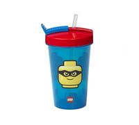 LEGO® ICONIC Classic cup with straw - red/blue