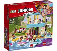 LEGO 10763 Juniors Stephanie's Lakeside House Toy, Andrea and Olivia Mini Doll House, Build and Play Sets for Kids