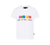 LEGO Unisex Unisex T-Shirt Create Your World LWTaylor 303 T-Shirt, 101 White, 116