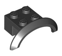 LEGO Vehicle, Mudguard 4 x 2 1/2 x 1 with Arch Round, Part 98282, Choose Your Colour, Part 98282, Choose Your Colour (Black, 5, count)