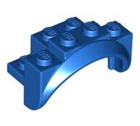 LEGO Vehicle, Mudguard 4 x 2 1/2 x 2 with Arch Round, Solid Studs, and Rounded Legs, Part 35789, Choose Your Colour, Part 35789, Choose Your Colour (Blue, 2, count)