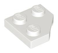 LEGO Wedge, Plate 2 x 2 Cut Corner, Part 26601, Part 26601, Choose Your Colour (White, 10, Bricks)