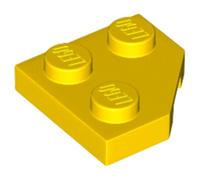 LEGO Wedge, Plate 2 x 2 Cut Corner, Part 26601 (Yellow, 10, Bricks)