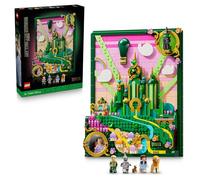 LEGO Wicked Emerald City Wall Art - 3D Building Set for Adults - Display Model with 6 Minifigures in orothy, and a Toto Dog Figure - DIY Home Decor - Gift for Movie Fans - 75685
