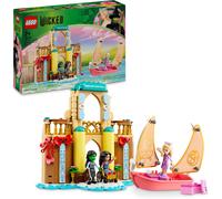 LEGO Wicked Glinda, Elphaba & Nessarose at Shiz University Building Set with Sailing Boat - Includes Elphaba's Journal and 3 Mini-Dolls, Gift for 7+