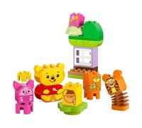 LEGO DUPLO | Disney Winnie the Pooh’s Birthday Party - Fine Motor Skills Toy for 1+ Year Old Toddlers, Girls & Boys - Number Bricks and 3 Animal Figures incl. Tigger and Piglet - 10457
