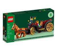 LEGO Wintertime Carriage Ride 40603 GWP - Festive Minifigures Golden Wheels and Charming Design for Holiday Joy (153 pcs)