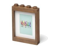 LEGO® wooden picture frame (oak - dark stained)