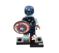 LEGO Zombie Captain America, Marvel Studios, Series 1 (Complete Set with Stand and Accessories)
