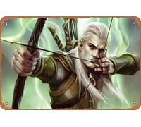 Legolas The Lord Of The Rings Bows Guardians Of Middle earth Movie metal Tin Vintage Sign Poster Bar Club Cafe Restaurant Bathroom Home Wall Art Decor Poster Vintage 8x12 inches