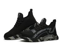 Legou Anti-smash labor insurance shoes wear-resistant steel head safety shoes anti-smash Grey 10.5