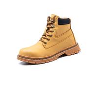 Legou PRO Men's Waterproof 6 inch Soft Toe Industrial Work Safety Shoes Brown 46/US 12