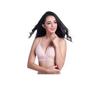 Legou Women's Non-Wired Breast Feeding Maternity Bra Pink M