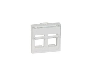 Legrand - 078610 Lid 2 x RJ-45 Mosaic II White Ref. 6566020110