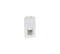 Legrand 078730 Mosaic RJ11 Socket, 4 Contacts, 1 Module, White