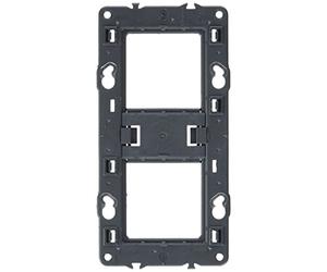 Legrand - 080252 Screw Holder for Mosaic, Céliane or Soliroc - 2 Posts or 4 to 5 Modules - Black
