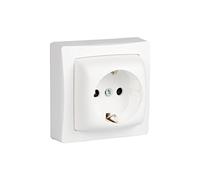 Legrand 097380 Oteo Surface Mount Socket Base, White, 1 Paquete