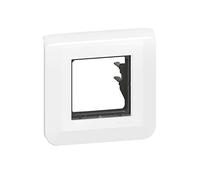Legrand 099471 Finishing Plate with 2 Modules - Mosaic Range - Rigid Hardware - Ensures Safe Electric Insulation - Cover for Flush-Mounting Mosaic Mechanisms