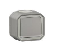 Legrand - 10A light switch - Plexus - Waterproof IP55 - Complete lighting control ready to install - Surface mount - Grey - 069722LE