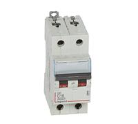 Legrand 407800E, Magnetic Thermal Automatic Switch, 2P, 16A, C Curve, 10 kA, 2 module, DX3
