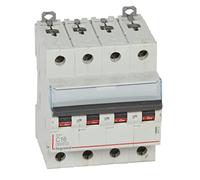 Legrand 407928E, Magnetic Thermal Automatic Switch, 4P, 16A, C Curve, 10 kA, 4 module, DX3