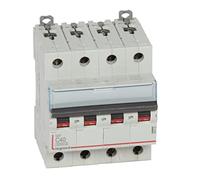 Legrand 407932E, Magnetic Thermal Automatic Switch, 4P, 40A, C Curve, 10 kA, 4 module, DX3